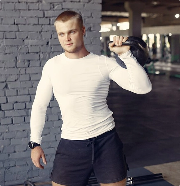 man-holding-dumbell