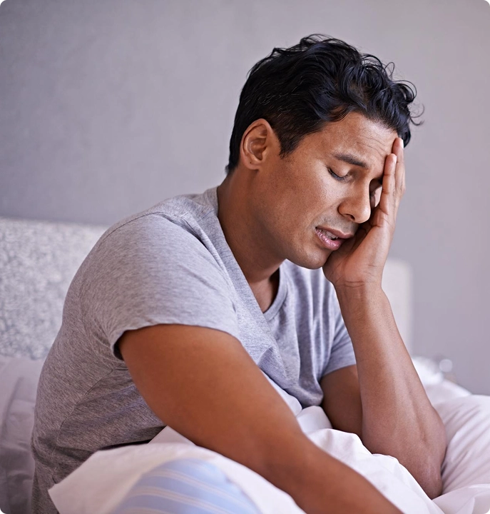 Man Attending an Online TRT Consultation